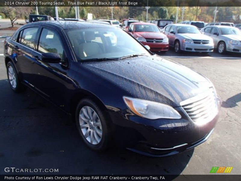 True Blue Pearl / Black/Light Frost Beige 2014 Chrysler 200 Touring Sedan