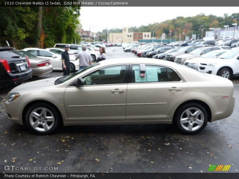 Gold Mist Metallic / Cocoa/Cashmere 2010 Chevrolet Malibu LS Sedan