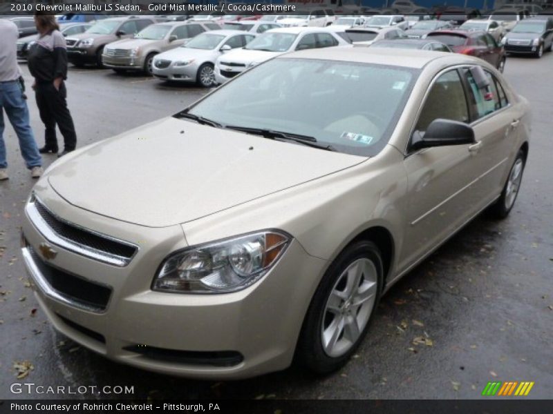 Gold Mist Metallic / Cocoa/Cashmere 2010 Chevrolet Malibu LS Sedan