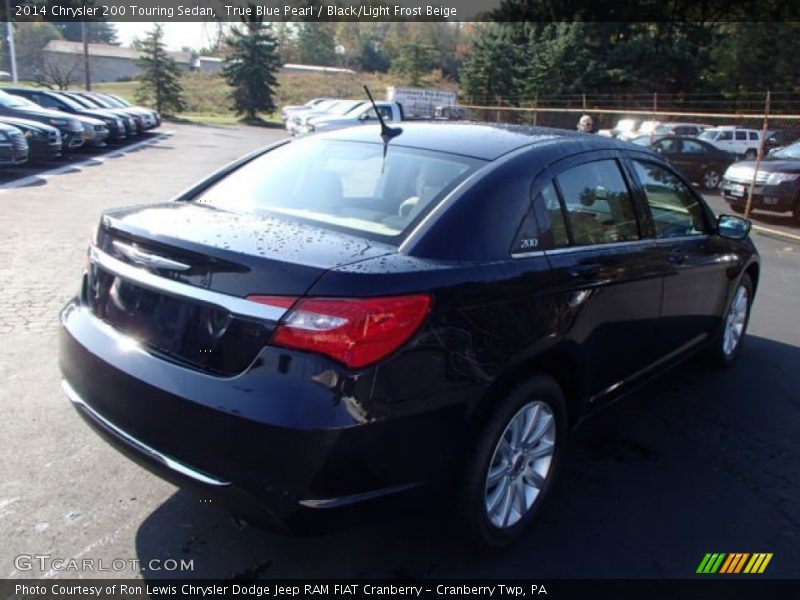 True Blue Pearl / Black/Light Frost Beige 2014 Chrysler 200 Touring Sedan