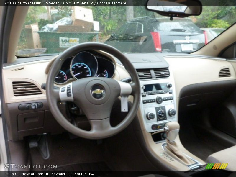 Gold Mist Metallic / Cocoa/Cashmere 2010 Chevrolet Malibu LS Sedan