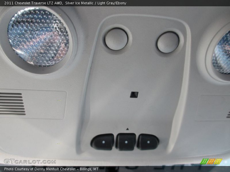 Silver Ice Metallic / Light Gray/Ebony 2011 Chevrolet Traverse LTZ AWD