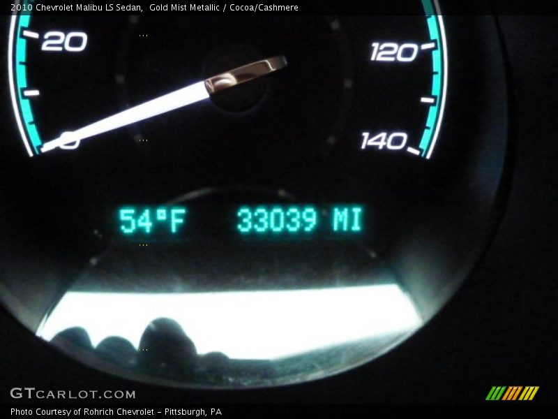 Gold Mist Metallic / Cocoa/Cashmere 2010 Chevrolet Malibu LS Sedan