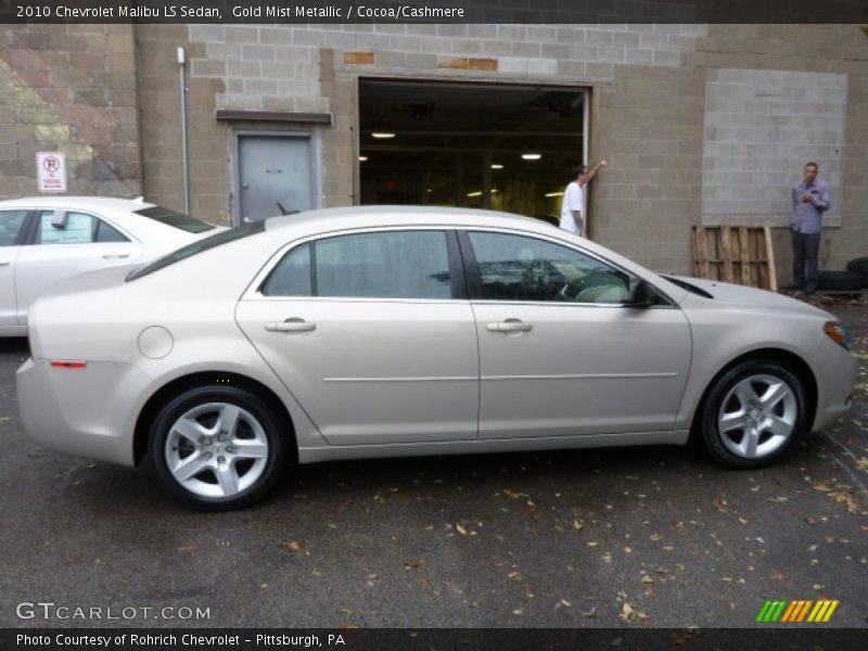 Gold Mist Metallic / Cocoa/Cashmere 2010 Chevrolet Malibu LS Sedan