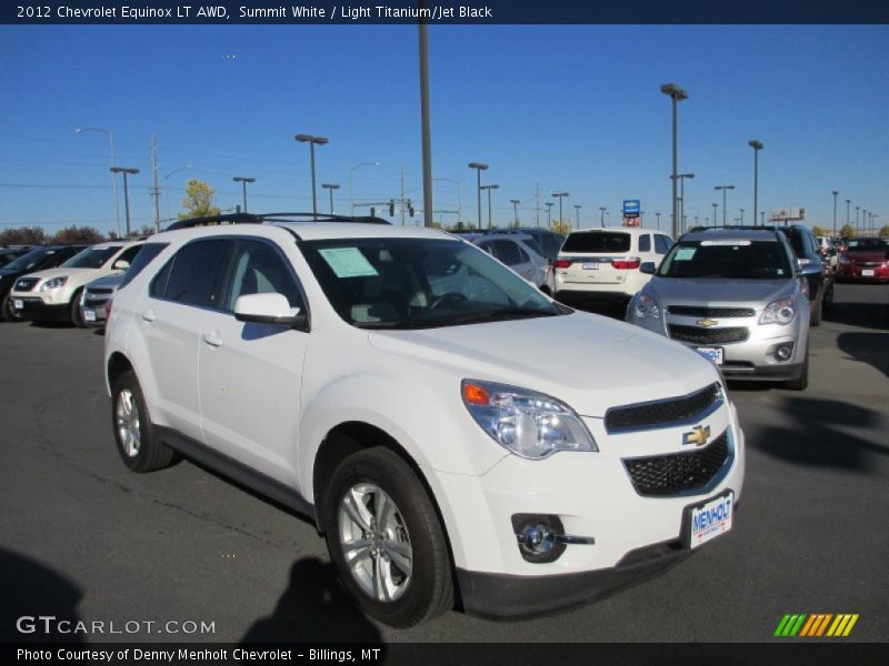 Summit White / Light Titanium/Jet Black 2012 Chevrolet Equinox LT AWD