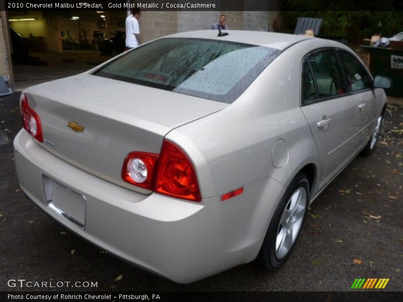 Gold Mist Metallic / Cocoa/Cashmere 2010 Chevrolet Malibu LS Sedan