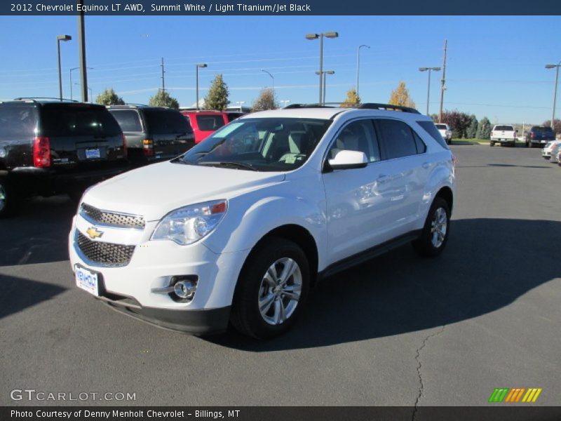Summit White / Light Titanium/Jet Black 2012 Chevrolet Equinox LT AWD