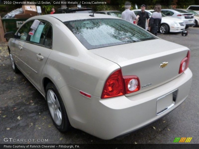 Gold Mist Metallic / Cocoa/Cashmere 2010 Chevrolet Malibu LS Sedan