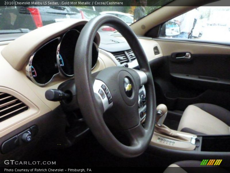 Gold Mist Metallic / Cocoa/Cashmere 2010 Chevrolet Malibu LS Sedan