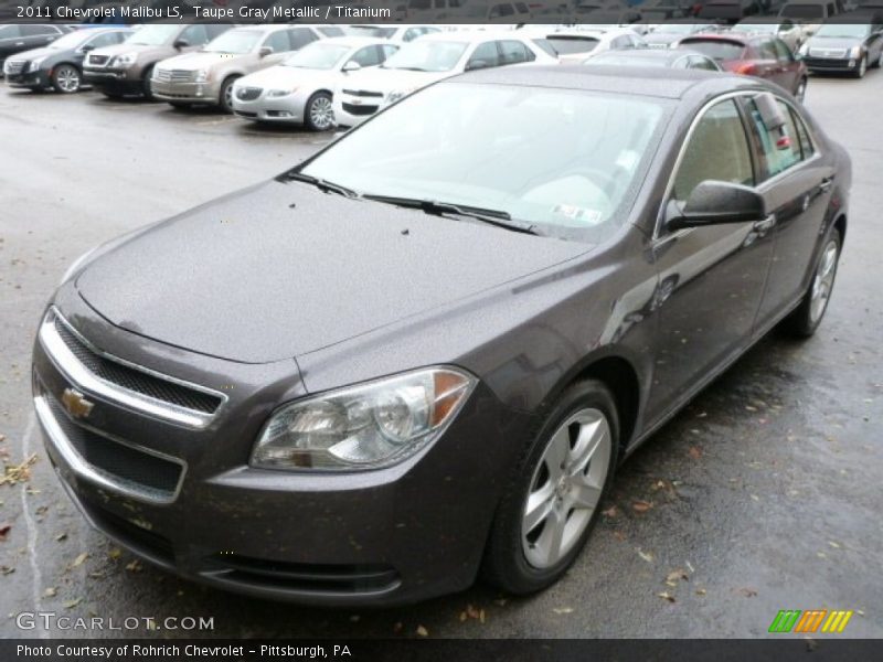 Taupe Gray Metallic / Titanium 2011 Chevrolet Malibu LS