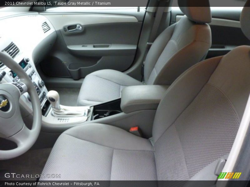 Taupe Gray Metallic / Titanium 2011 Chevrolet Malibu LS