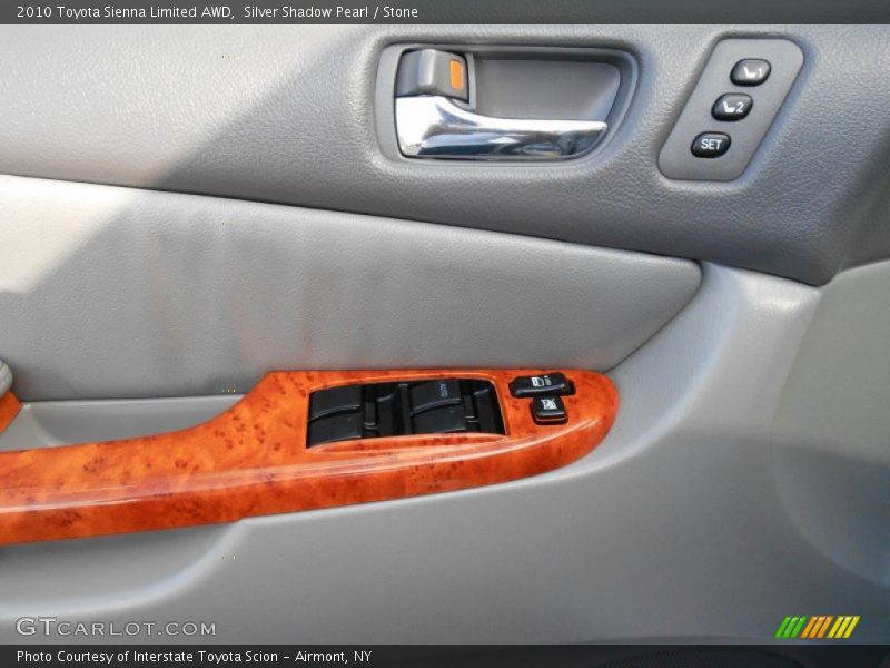 Silver Shadow Pearl / Stone 2010 Toyota Sienna Limited AWD