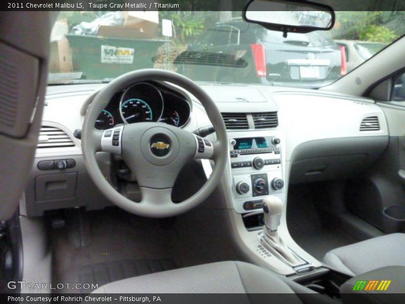 Taupe Gray Metallic / Titanium 2011 Chevrolet Malibu LS