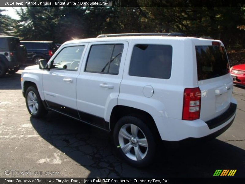 Bright White / Dark Slate Gray 2014 Jeep Patriot Latitude