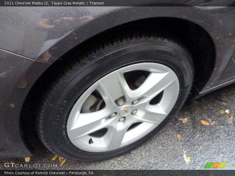 Taupe Gray Metallic / Titanium 2011 Chevrolet Malibu LS