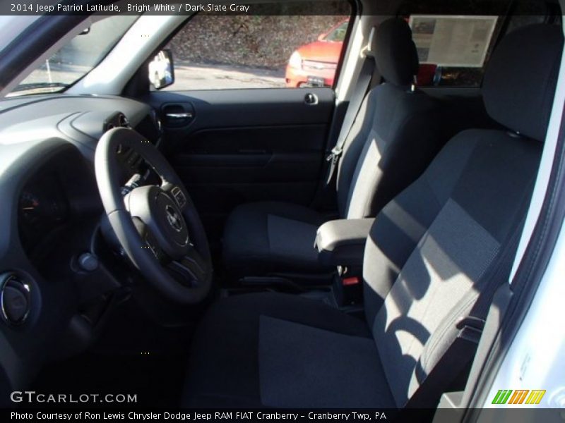 Bright White / Dark Slate Gray 2014 Jeep Patriot Latitude