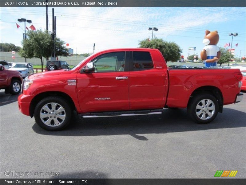 Radiant Red / Beige 2007 Toyota Tundra Limited Double Cab