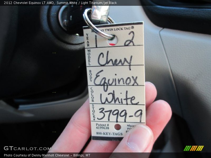 Summit White / Light Titanium/Jet Black 2012 Chevrolet Equinox LT AWD
