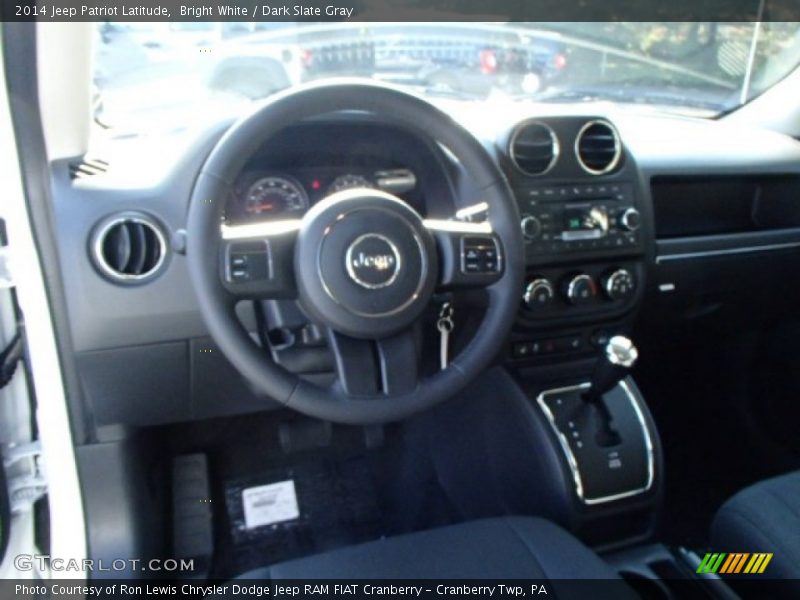 Bright White / Dark Slate Gray 2014 Jeep Patriot Latitude