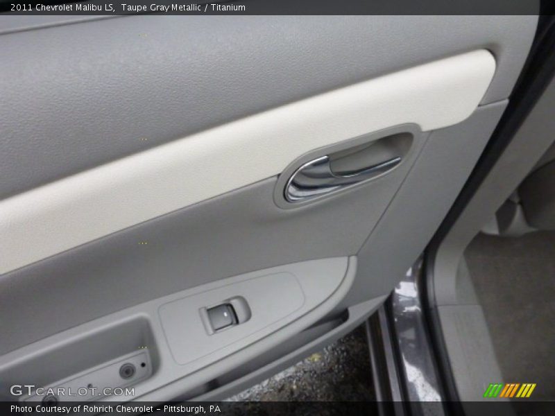 Taupe Gray Metallic / Titanium 2011 Chevrolet Malibu LS