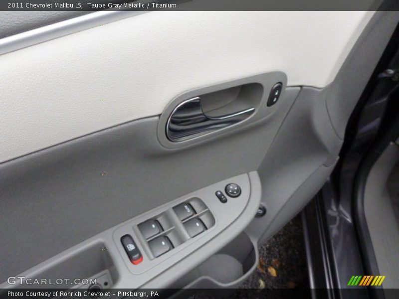 Taupe Gray Metallic / Titanium 2011 Chevrolet Malibu LS