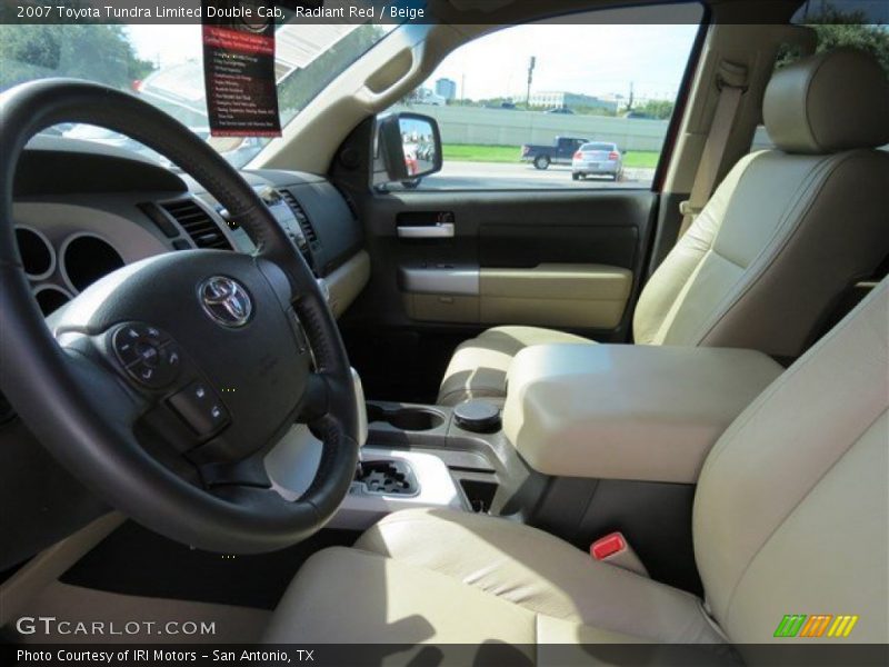 Radiant Red / Beige 2007 Toyota Tundra Limited Double Cab