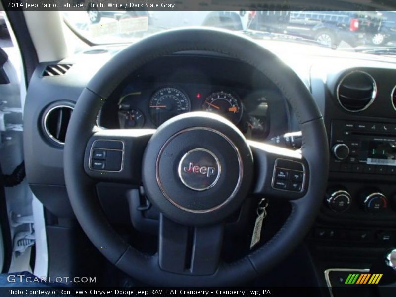 Bright White / Dark Slate Gray 2014 Jeep Patriot Latitude