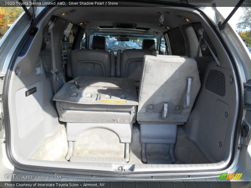 Silver Shadow Pearl / Stone 2010 Toyota Sienna Limited AWD
