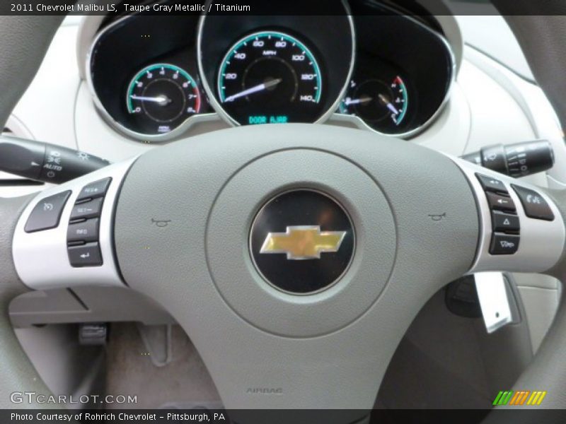 Taupe Gray Metallic / Titanium 2011 Chevrolet Malibu LS