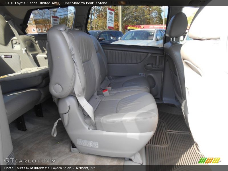 Silver Shadow Pearl / Stone 2010 Toyota Sienna Limited AWD