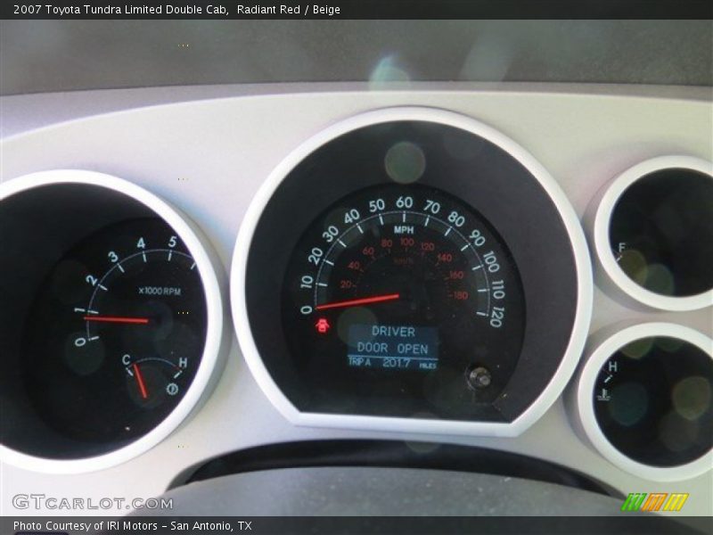 Radiant Red / Beige 2007 Toyota Tundra Limited Double Cab