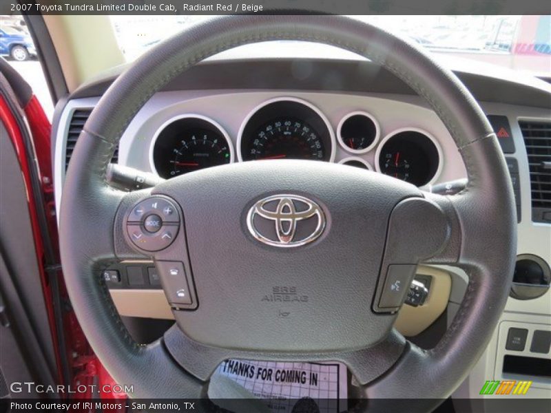 Radiant Red / Beige 2007 Toyota Tundra Limited Double Cab