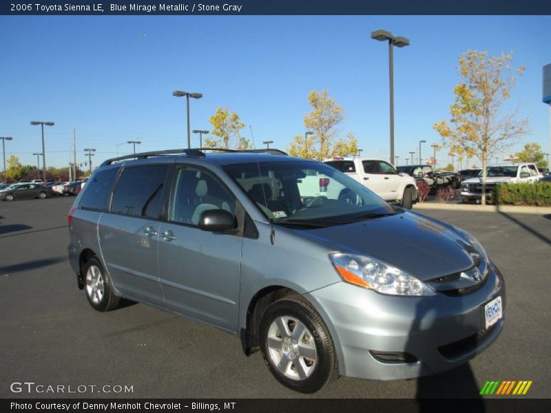 Blue Mirage Metallic / Stone Gray 2006 Toyota Sienna LE