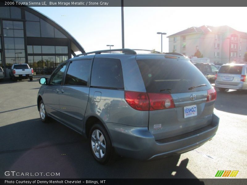 Blue Mirage Metallic / Stone Gray 2006 Toyota Sienna LE