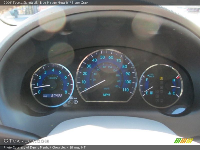 Blue Mirage Metallic / Stone Gray 2006 Toyota Sienna LE