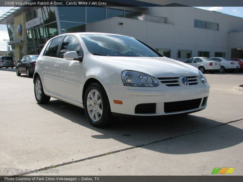 Candy White / Art Grey 2008 Volkswagen Rabbit 4 Door