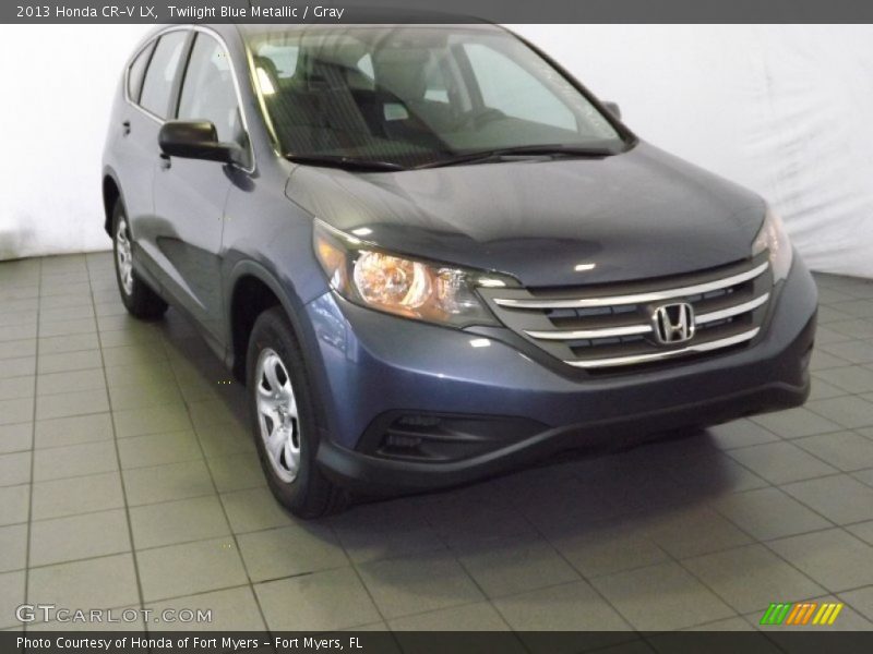 Twilight Blue Metallic / Gray 2013 Honda CR-V LX