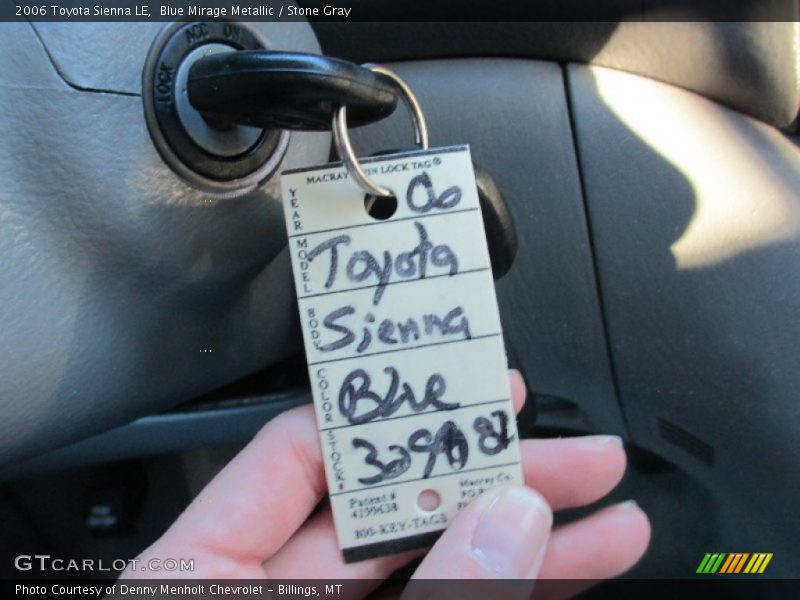 Blue Mirage Metallic / Stone Gray 2006 Toyota Sienna LE