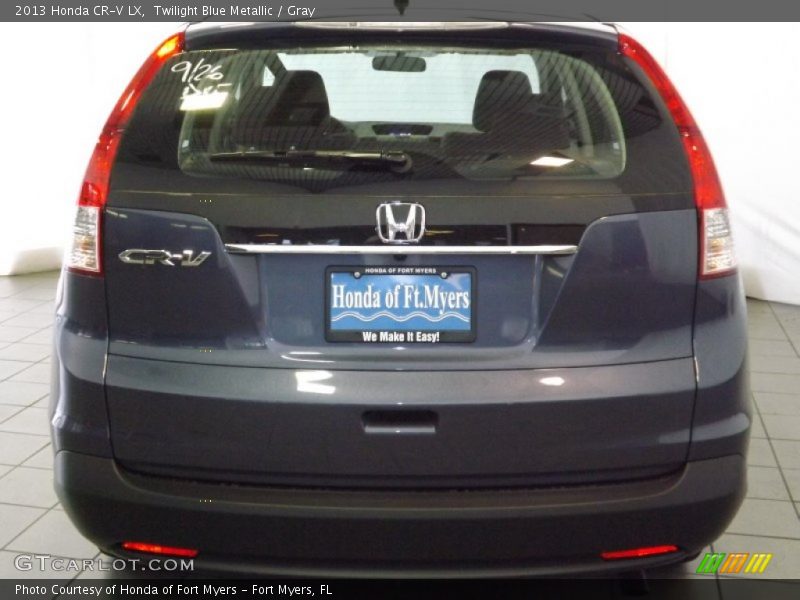 Twilight Blue Metallic / Gray 2013 Honda CR-V LX