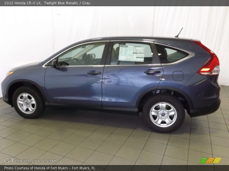 Twilight Blue Metallic / Gray 2013 Honda CR-V LX