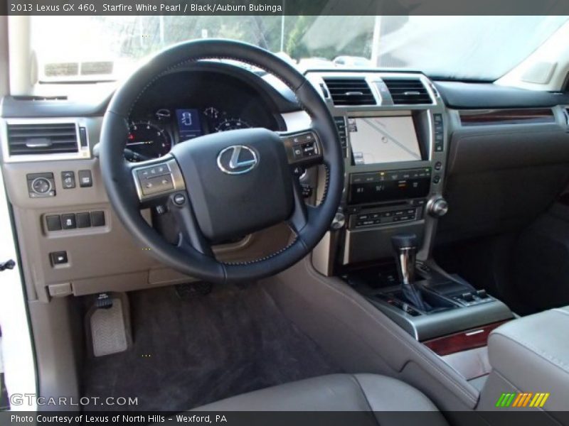 Starfire White Pearl / Black/Auburn Bubinga 2013 Lexus GX 460