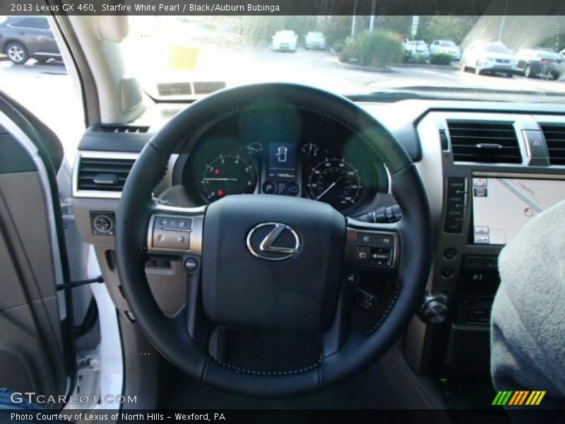 Starfire White Pearl / Black/Auburn Bubinga 2013 Lexus GX 460