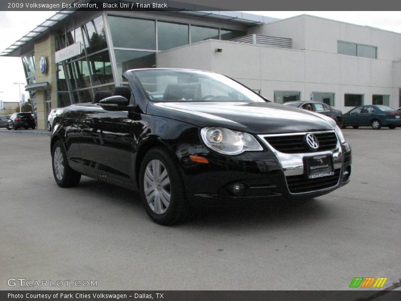 Black Uni / Titan Black 2009 Volkswagen Eos Komfort