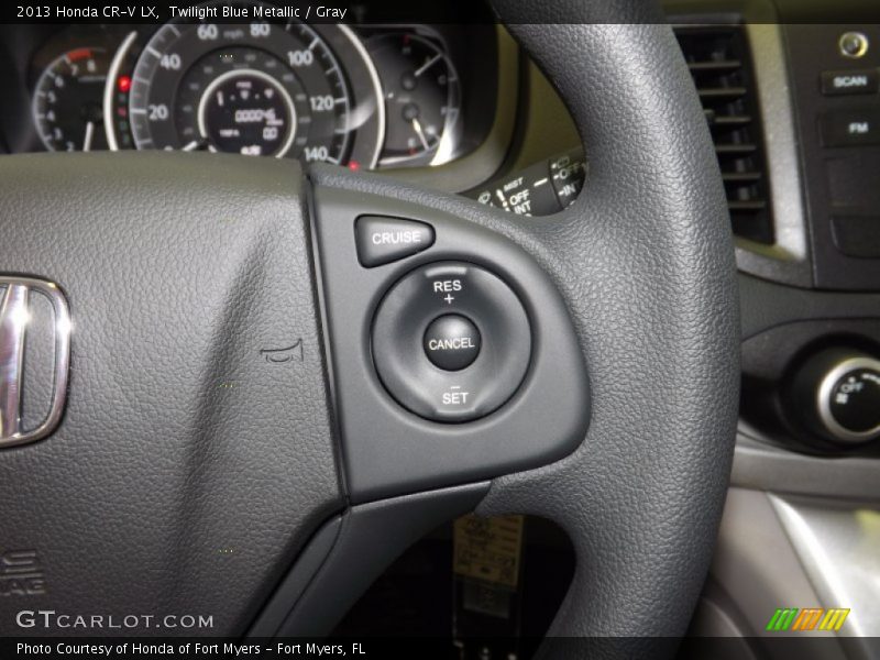 Twilight Blue Metallic / Gray 2013 Honda CR-V LX