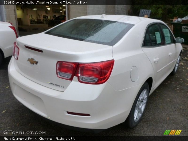 White Diamond Tricoat / Jet Black 2014 Chevrolet Malibu LT