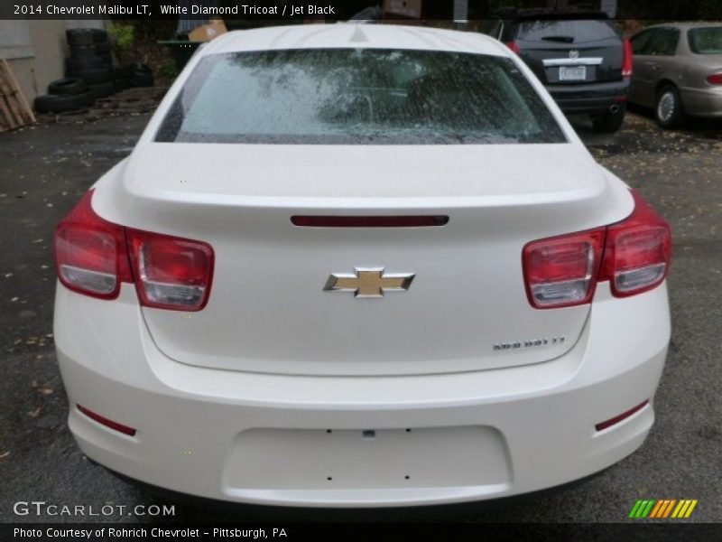 White Diamond Tricoat / Jet Black 2014 Chevrolet Malibu LT