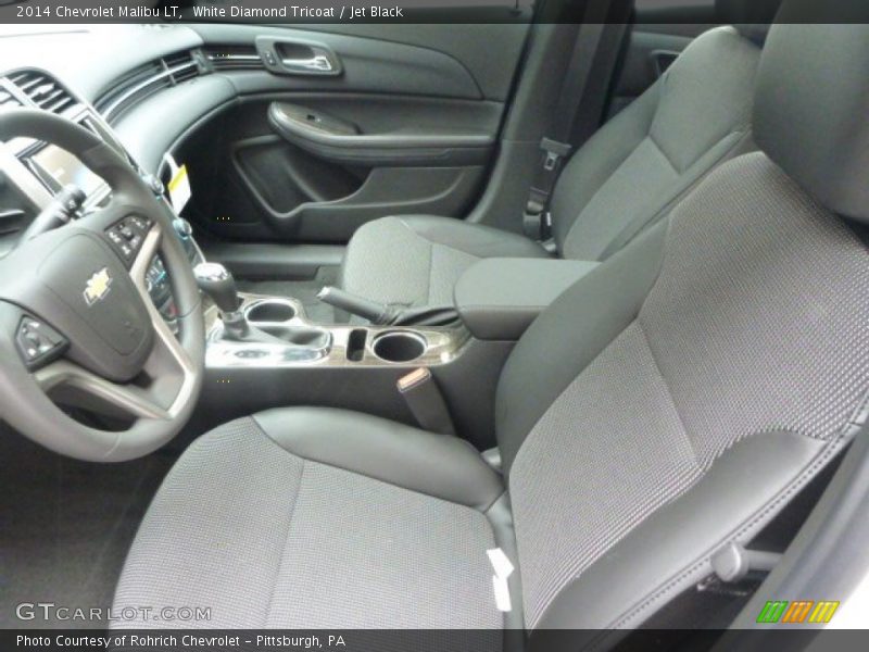 White Diamond Tricoat / Jet Black 2014 Chevrolet Malibu LT