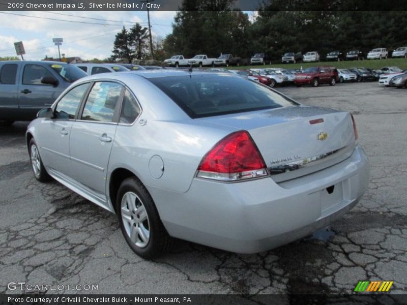 Silver Ice Metallic / Gray 2009 Chevrolet Impala LS