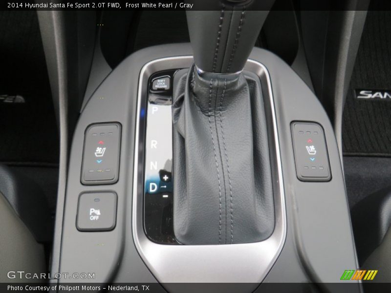 Frost White Pearl / Gray 2014 Hyundai Santa Fe Sport 2.0T FWD