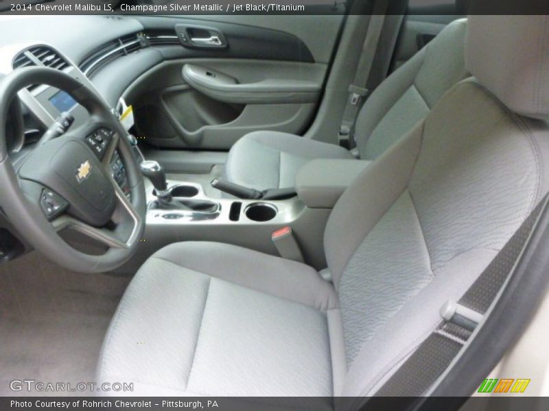 Champagne Silver Metallic / Jet Black/Titanium 2014 Chevrolet Malibu LS